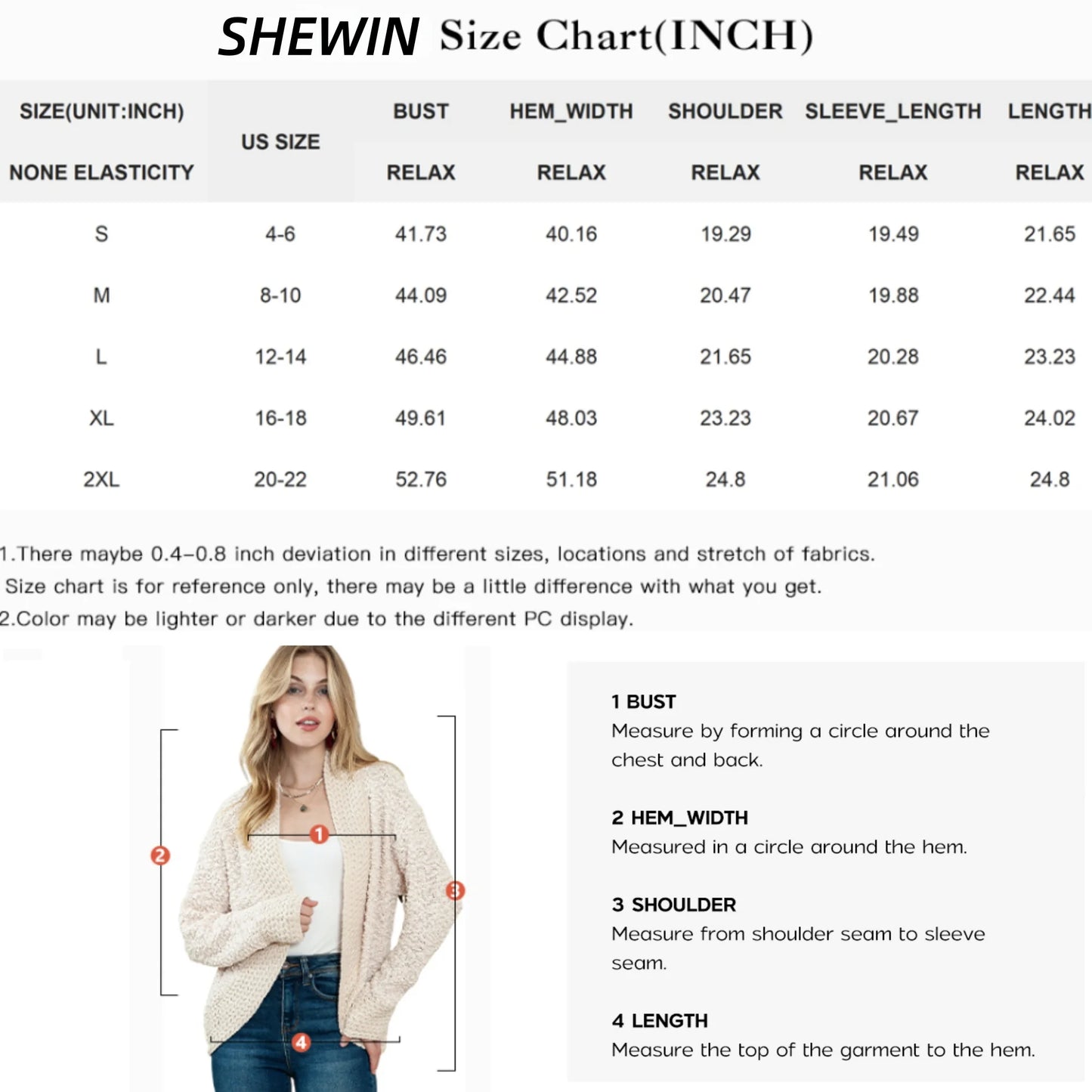 Women'S Sweaters Fashion Casual Open Front Long Sleeve Chunky Knit Cardigans Outerwear Coats