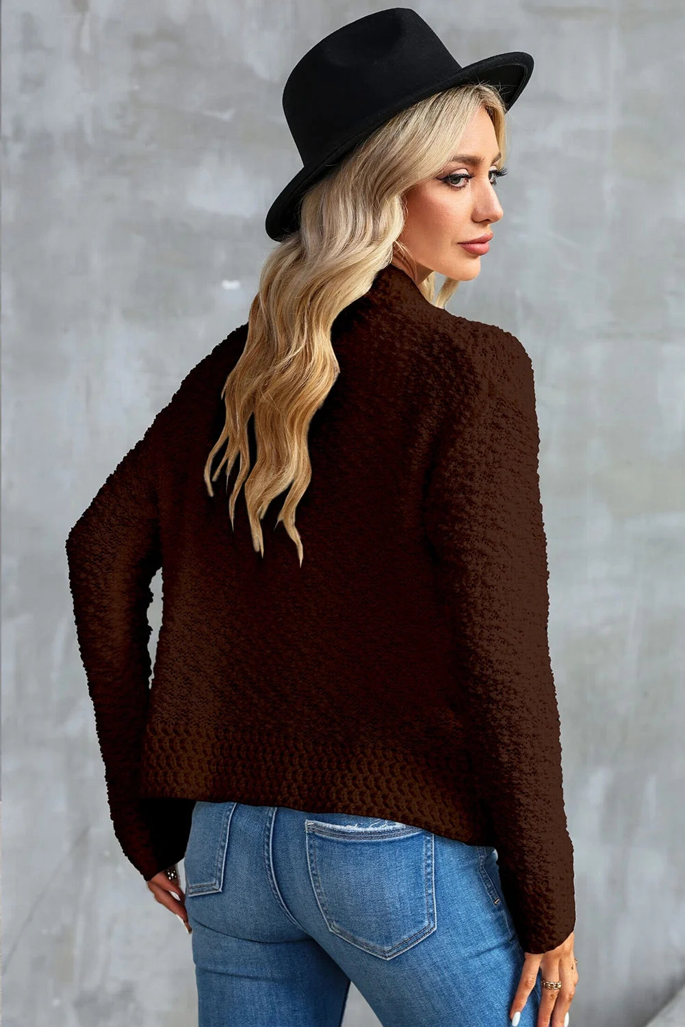 Women'S Sweaters Fashion Casual Open Front Long Sleeve Chunky Knit Cardigans Outerwear Coats